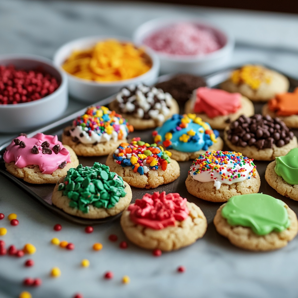 colorful ingredients in some cookie recipes