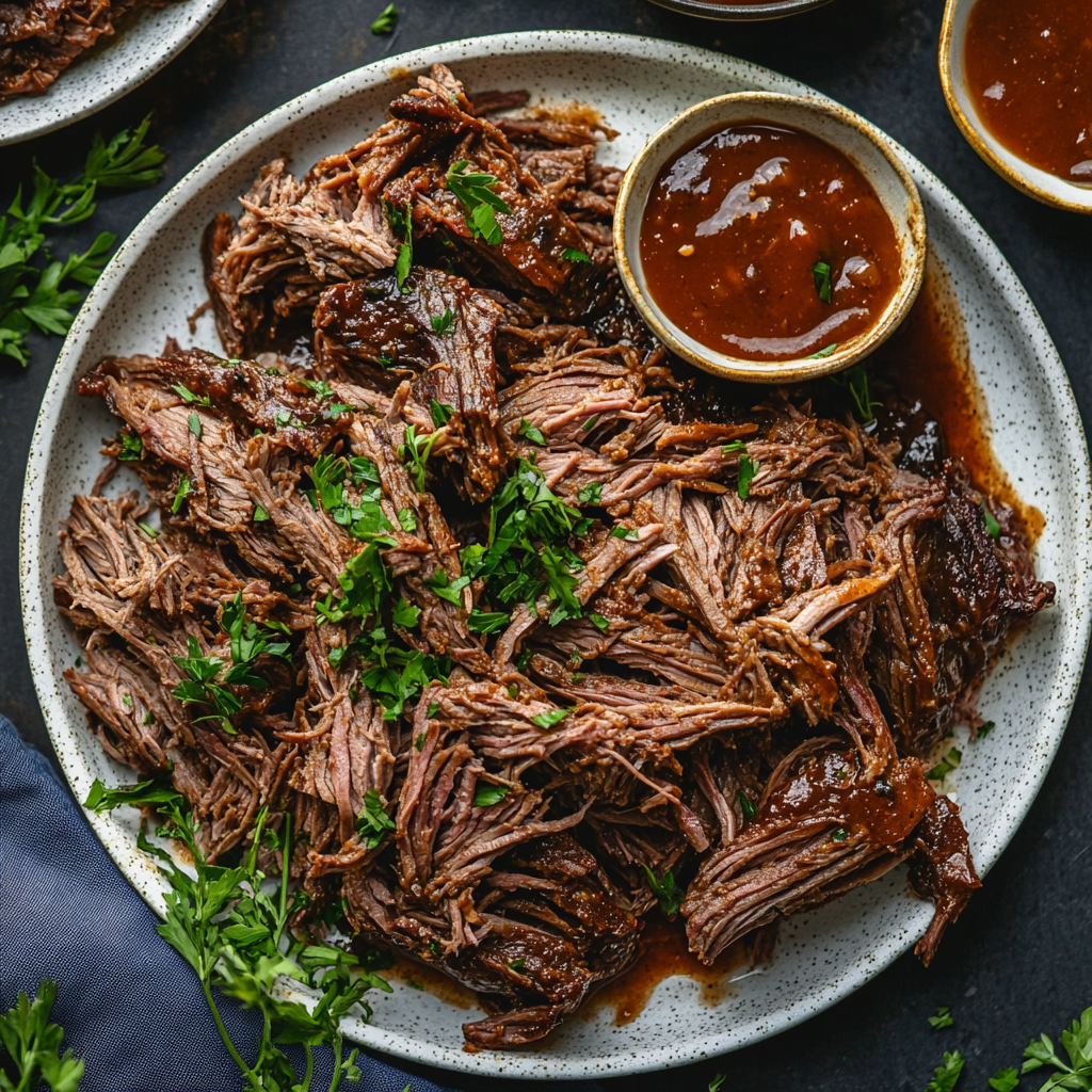 chuck roast shredded recipe steam