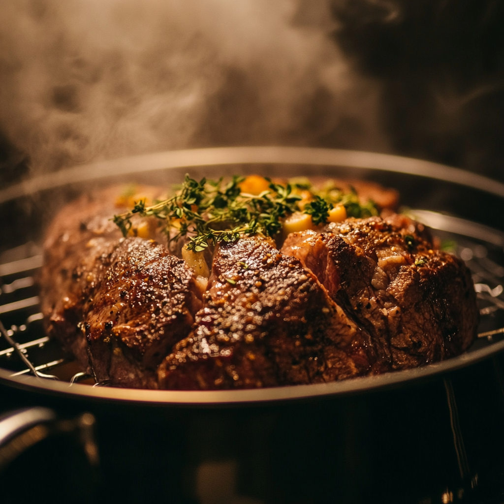 chuck roast shredded recipe steam