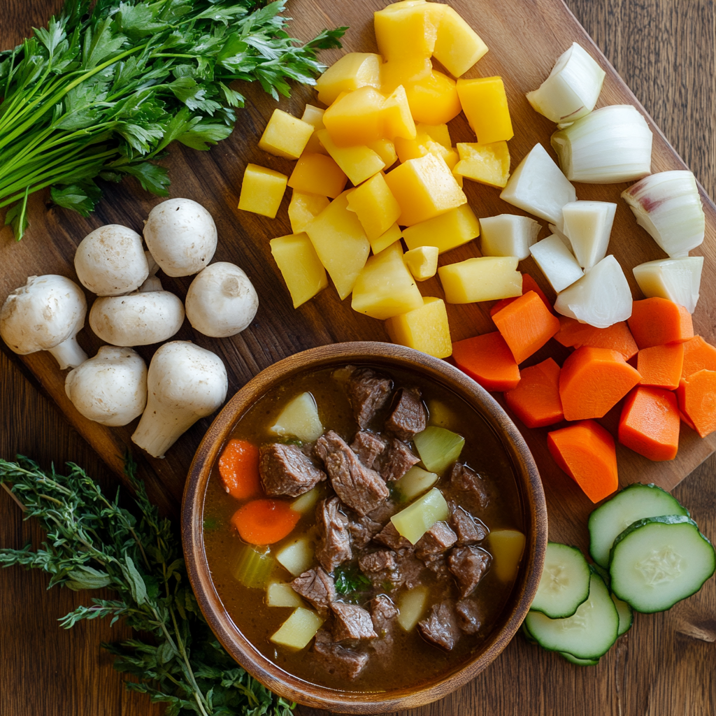 Old-Fashioned Vegetable Beef Soup Recipe
