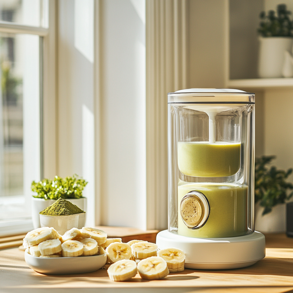 Banana matcha milkshake recipe