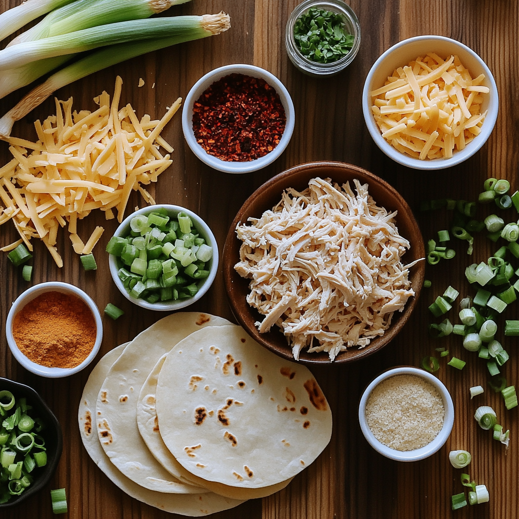 Easy Cheesy Chicken Quesadillas 
