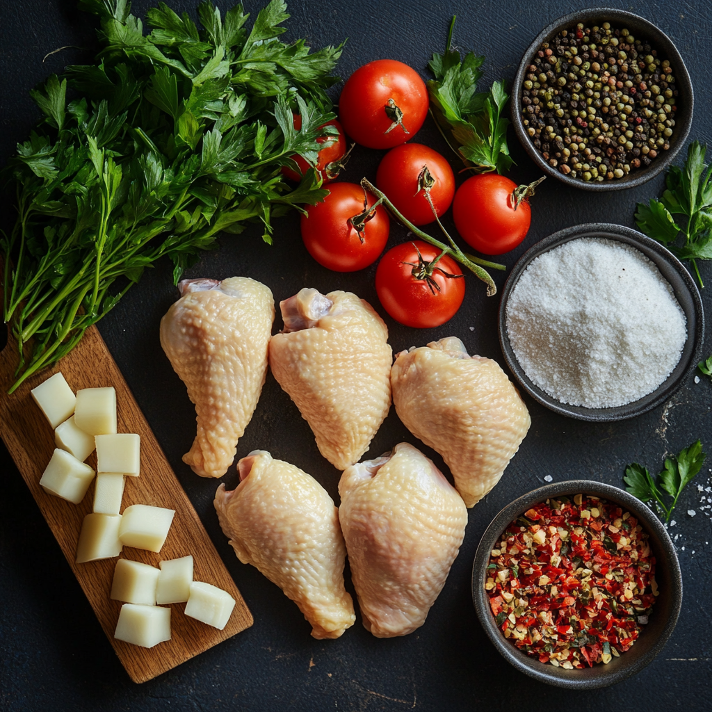 Cuisses de poulet sautées à l’ail